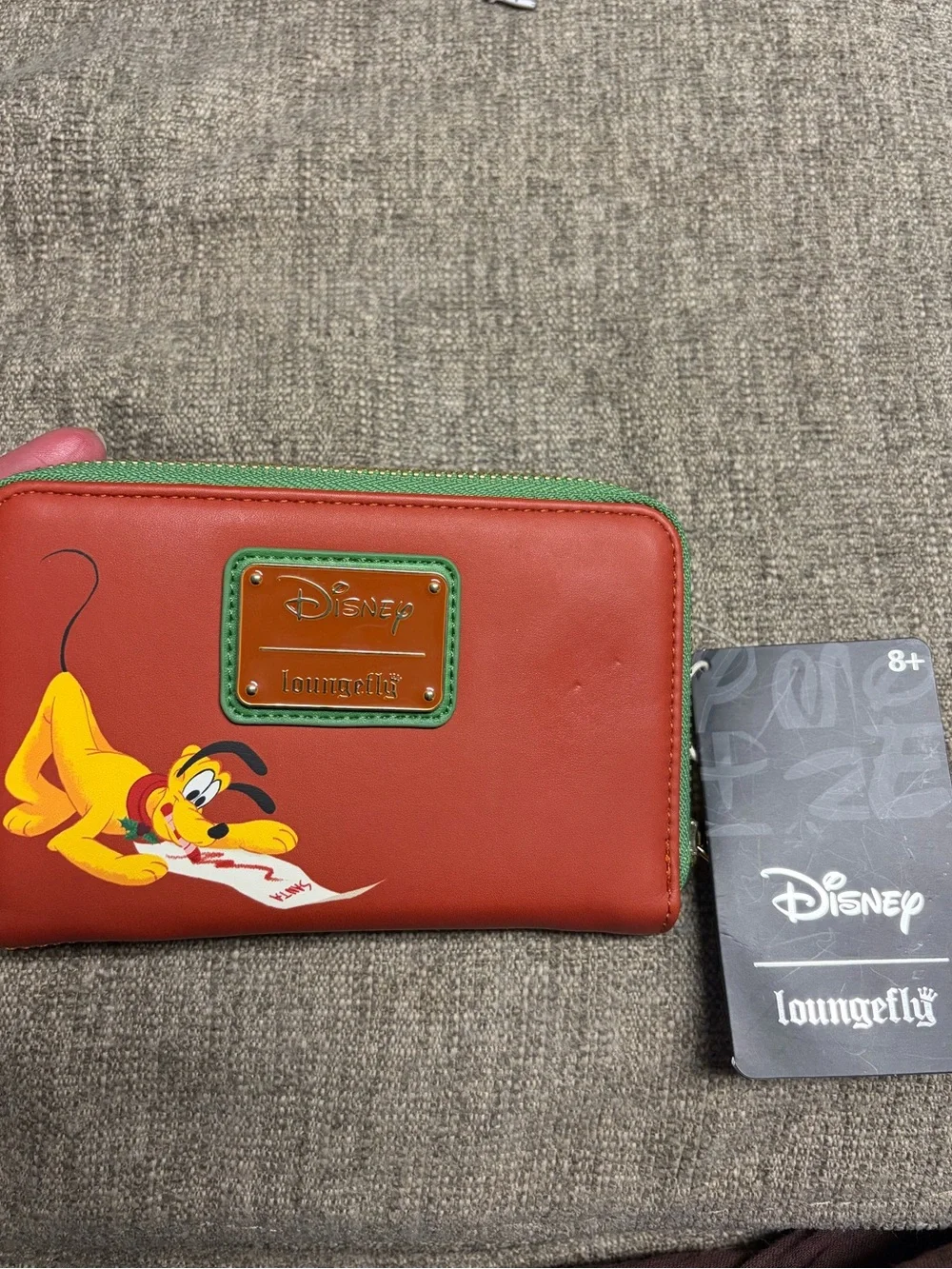 LOUNGEFLY DISNEY MICKEY MINNIE HOT COCOA FIREPLACE ZIP AROUND WALLET, NEW!